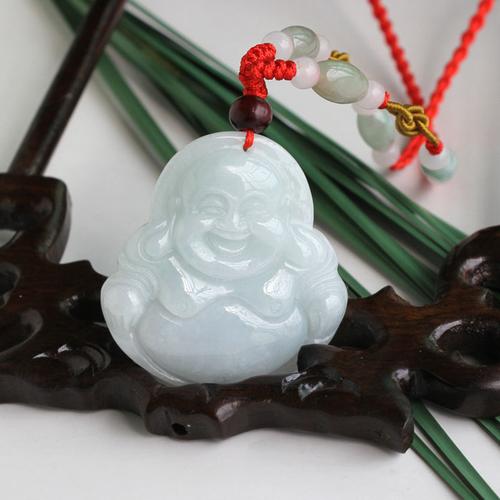 冰种玉佛，禅意随身 源玉网络天然翡翠A货玉佛吊坠赏鉴